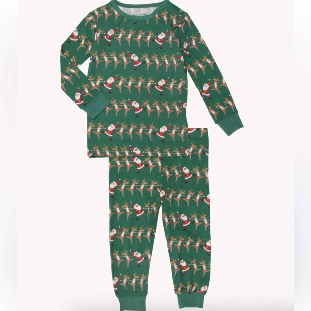 Magnetic Me Kids Green Holiday Santa & Pajama Set